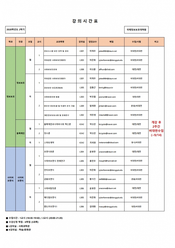 2020-2 강의시간표(최종_대면,비대면) 정보보호.pdf_page_1